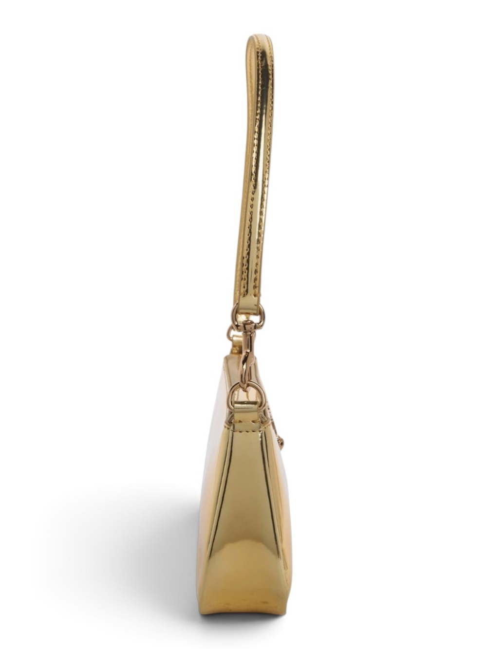 Kurt Geiger NWOT Small Metallic Gold Highgate Wristlet - Picture 4 of 6
